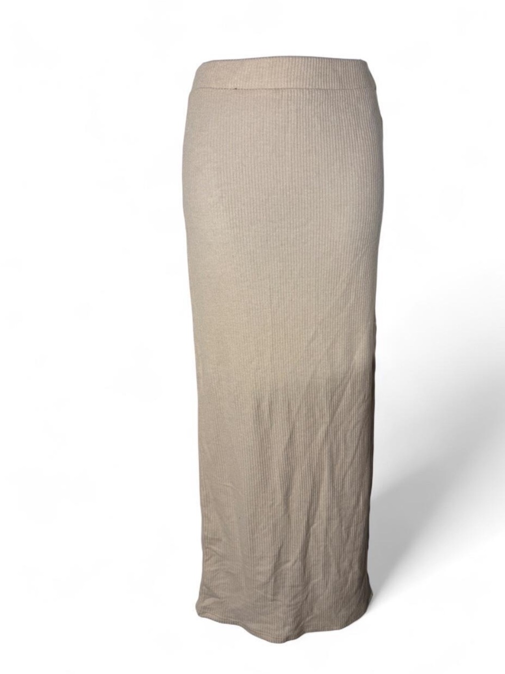 Forever 21 Ribbed Maxi Skirt - Cream